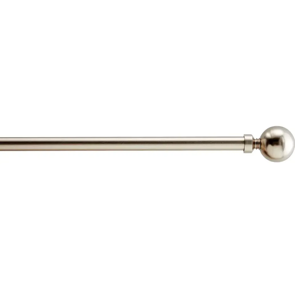 Lange Gordijnroede - Uitschuifbare Gordijn Rail - Stang van 240-360 cm - Zilver