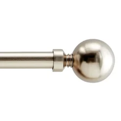 Lange Gordijnroede - Uitschuifbare Gordijn Rail - Stang van 240-360 cm - Zilver