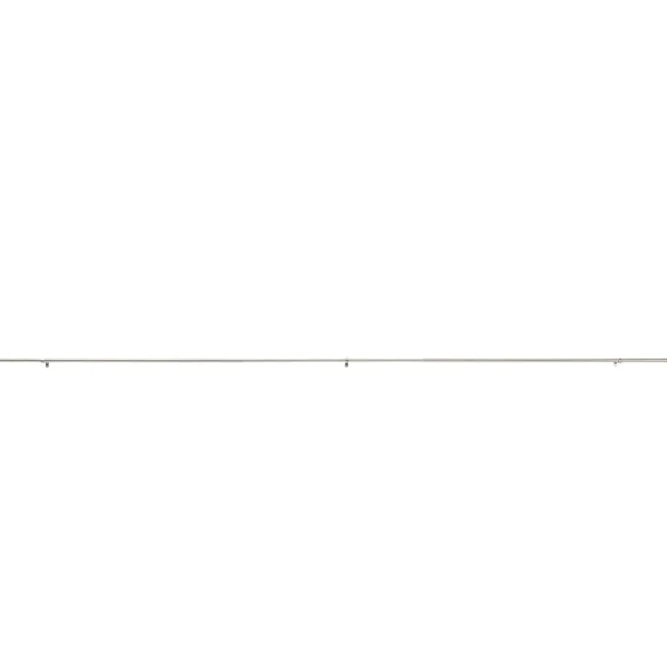 Lange gordijnroede - uitschuifbaar - 250-360 cm - zilvergrijs