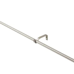 Lange gordijnroede - uitschuifbaar - 250-360 cm - zilvergrijs