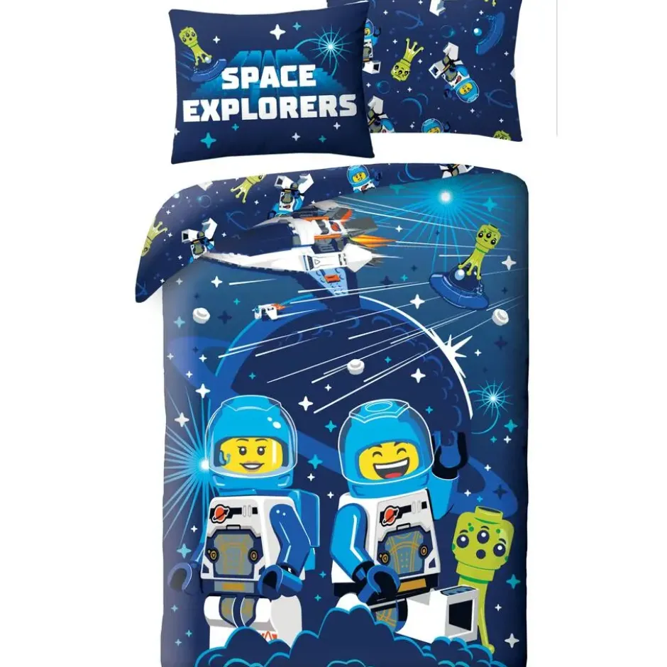 Lego Dekbedovertrek Space Explorers - 140 x 200 + 70 x 90 cm - Polyester
