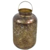 Lesi Living Lantaarn/windlicht - Oosters - metaal - 20 x 32 cm