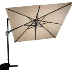 Les - VirgoFlex zweefparasol ecru 3x3 m