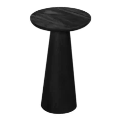 Lewis & Loft Bijzettafel Laci - FSC® - ø30 cm - Gezandstraald zwart