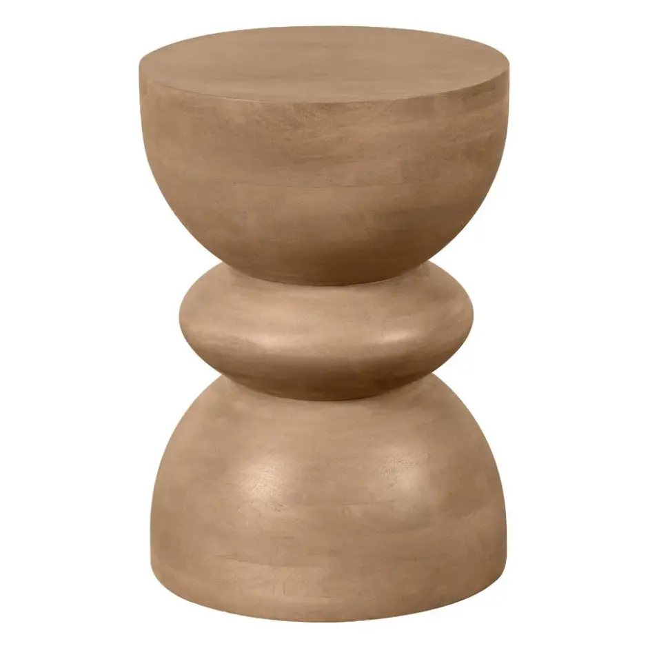 Lewis & Loft Bijzettafel Luis - FSC®mangohout - Rond ⌀35 - Naturel mat