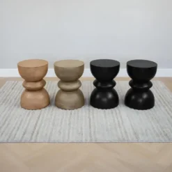 Lewis & Loft Bijzettafel Luis - FSC®mangohout - Rond ⌀35 - Naturel mat