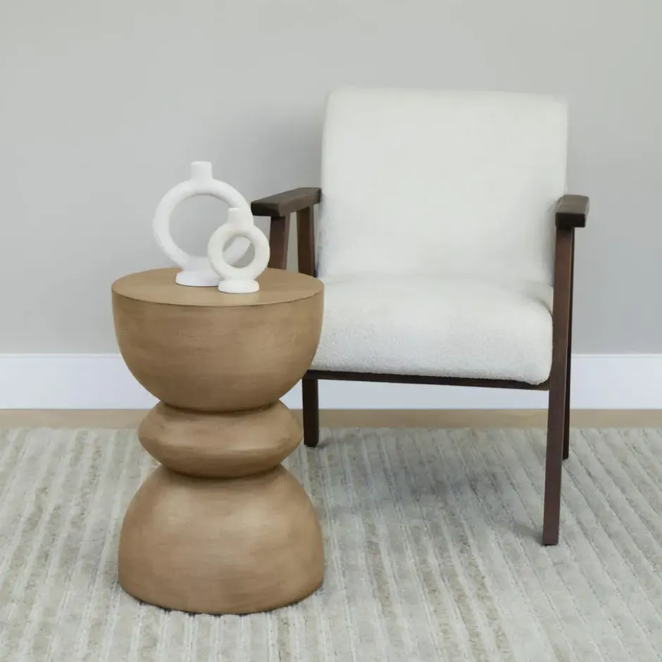 Lewis & Loft Bijzettafel Luis - FSC®mangohout - Rond ⌀35 - Naturel mat