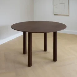 Lewis & Loft Eettafel Lian - ⌀120 - Mangohout - Walnoot bruin