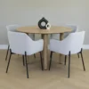 Lewis & Loft Eettafel Lian - Rond ⌀120 - Mangohout - Naturel