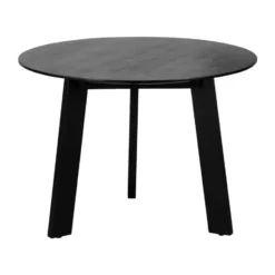 Lewis & Loft Eettafel Lien - FSC® mangohout - Rond - ø105 cm - Zwart
