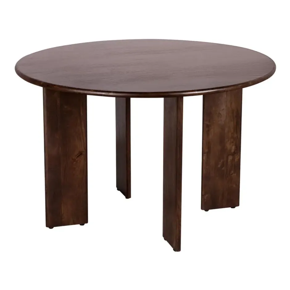 Lewis & Loft Eettafel Lila -Rond ⌀120 - FSC® mangohout - Walnoot bruin