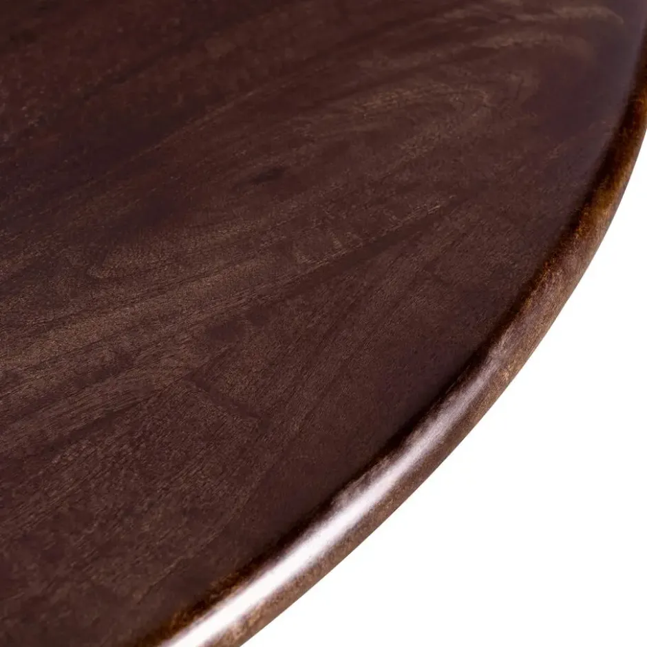 Lewis & Loft Eettafel Lila -Rond ⌀120 - FSC® mangohout - Walnoot bruin