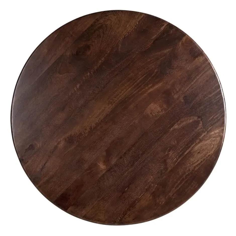 Lewis & Loft Eettafel Lila -Rond ⌀120 - FSC® mangohout - Walnoot bruin