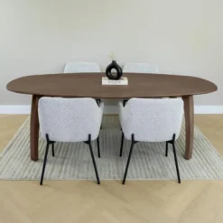 Lewis & Loft Eettafel Luna – Deens ovaal – 220 x 110 cm – Bruin