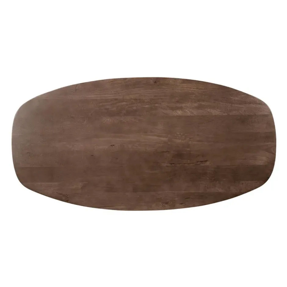 Lewis & Loft Eettafel Luna – Deens ovaal – 220 x 110 cm – Bruin