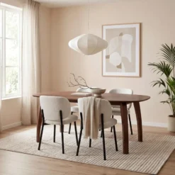 Lewis & Loft Eettafel Luna – Deens ovaal – 160 x 100 cm – Bruin