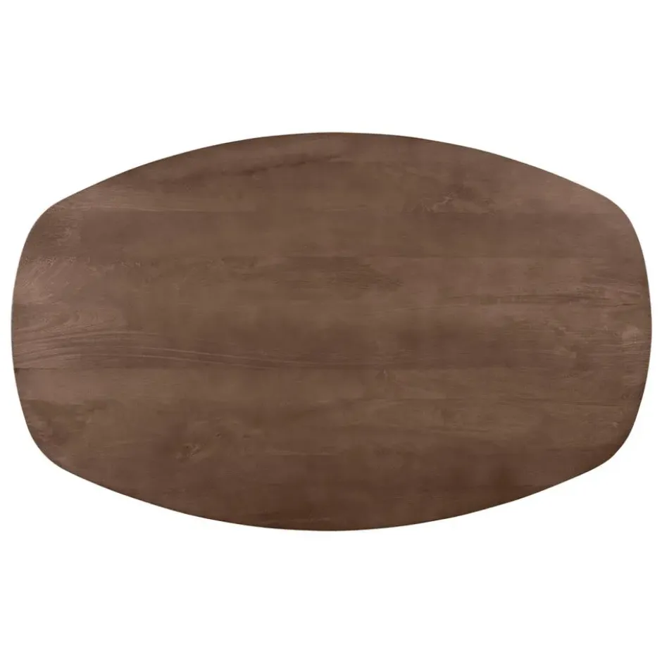 Lewis & Loft Eettafel Luna – Deens ovaal – 160 x 100 cm – Bruin