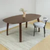 Lewis & Loft Eettafel Luna – Deens ovaal – 180 x 100 cm – Bruin