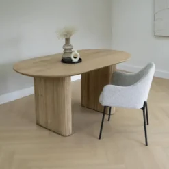 Lewis & Loft Eettafel Lynn - FSC® - Ovaal - 160x90 cm - Naturel