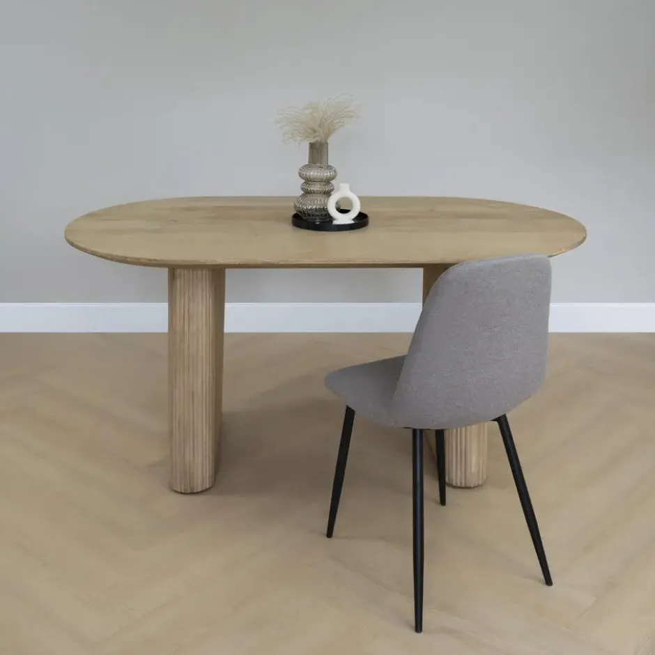 Lewis & Loft Eettafel Lynn - FSC® - Ovaal - 160x90 cm - Naturel