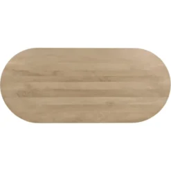 Lewis & Loft Eettafel Lynn - Ovaal - Mangohout - 200x90cm - Naturel