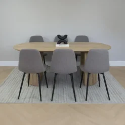 Lewis & Loft Eettafel Lynn - Ovaal - Mangohout - 200x90cm - Naturel