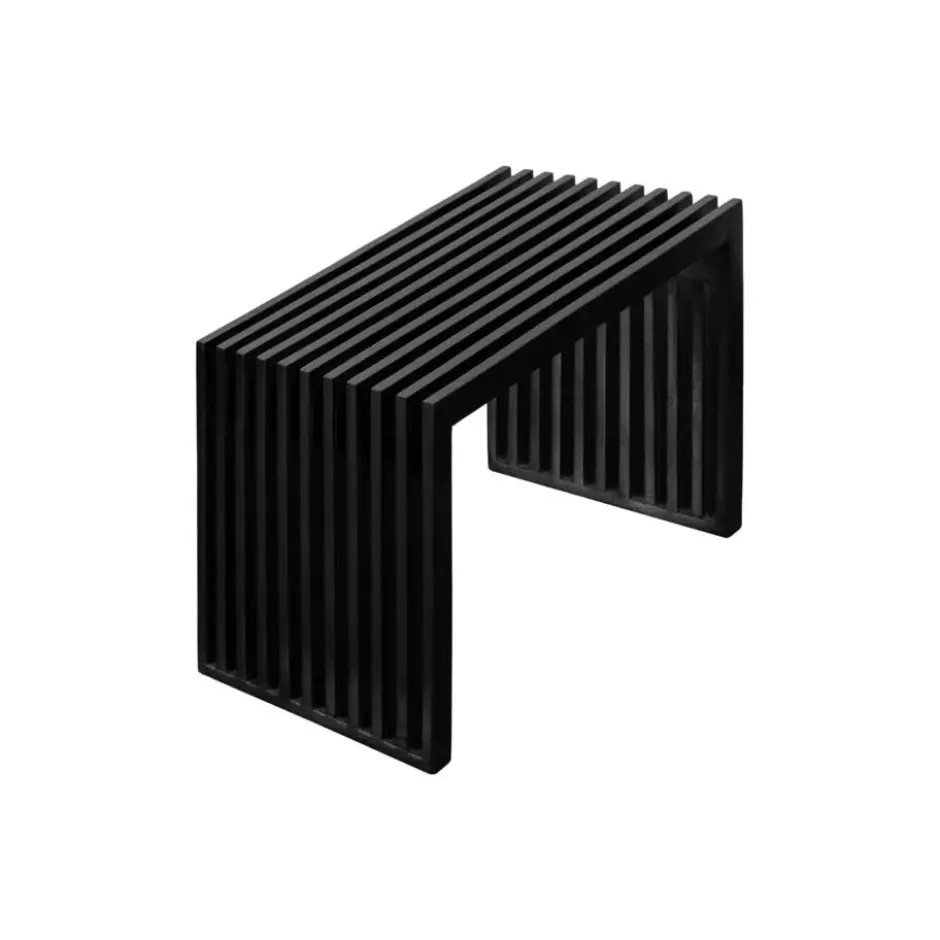Lewis & Loft Halbankje Lexi - 73x35x43cm - FSC® mangohout - Zwart