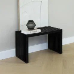 Lewis & Loft Halbankje Lexi - 73x35x43cm - FSC® mangohout - Zwart