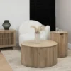 Lewis & Loft Salontafel Lonne - FSC® mangohout -Rond ⌀70cm - Naturel