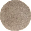 Life Basic Shaggy Rond Vloerkleed Hoogpolig Beige - 160 CM Ø