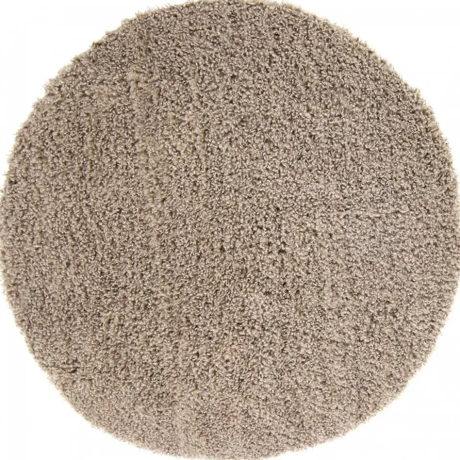 Life Basic Shaggy Rond Vloerkleed Hoogpolig Beige - 160 CM Ø