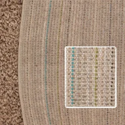 Life Basic Shaggy Rond Vloerkleed Hoogpolig Beige - 160 CM Ø