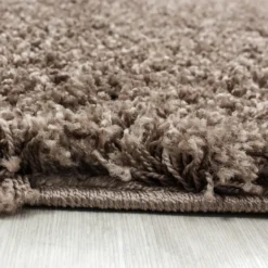 Life Basic Shaggy Rond Vloerkleed Hoogpolig Caramel - 160 CM Ø