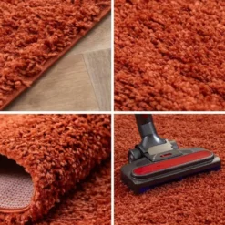 Life Basic Shaggy Rond Vloerkleed Hoogpolig Terra - 200 CM Ø