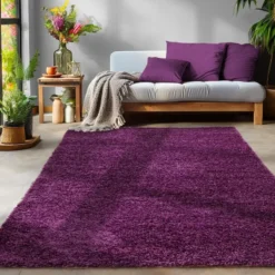 Life Basic Shaggy Vloerkleed Hoogpolig Paars - 160x230 CM