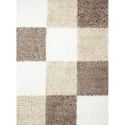 Life Basic Shaggy Vloerkleed Hoogpolig Bruin Beige - 200x290 CM