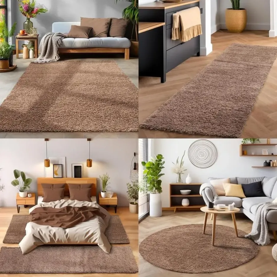 Life Basic Shaggy Vloerkleed Hoogpolig Caramel - 200x290 CM