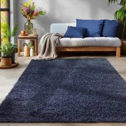Life Basic Shaggy Vloerkleed Hoogpolig Blauw - 200x290 CM