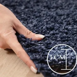 Life Basic Shaggy Vloerkleed Hoogpolig Blauw - 200x290 CM
