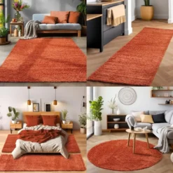Life Basic Shaggy Vloerkleed Hoogpolig Terra - 120x170 CM