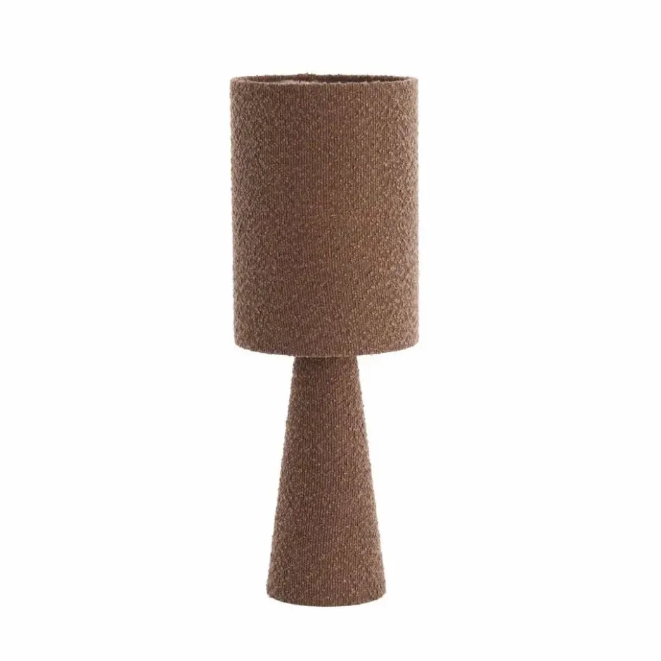 Light & Living - Micky tafellamp ø20x58 cm bouclé - bruin