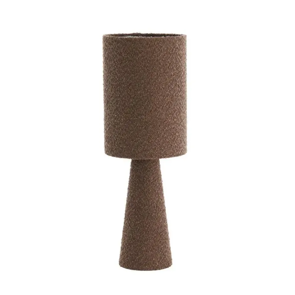 Light & Living - Micky tafellamp ø20x58 cm bouclé - bruin
