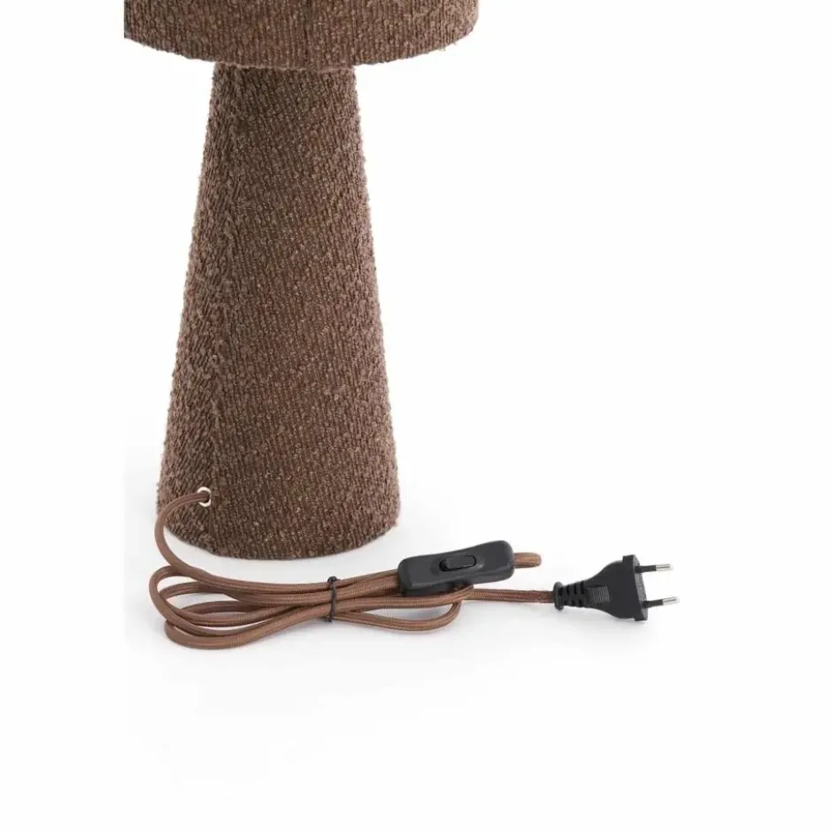Light & Living - Micky tafellamp ø20x58 cm bouclé - bruin