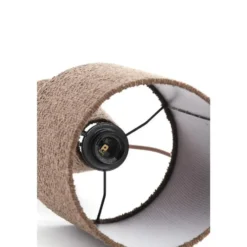 Light & Living - Micky tafellamp ø20x58 cm bouclé - bruin