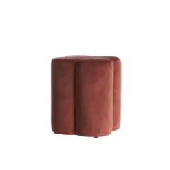 Light & Living - Nalani poef 38x38x45 cm velvet - bordeaux