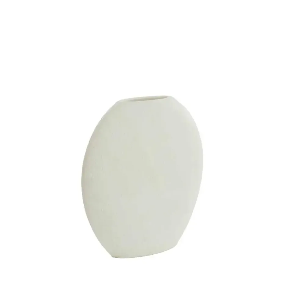 Light & Living - Renda vaas deco 40,5x11x40 cm - crème