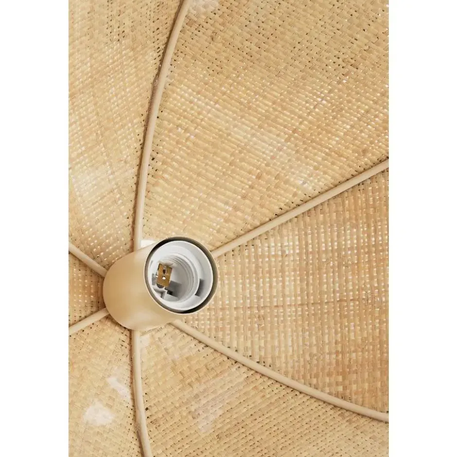 Light & Living - Sulina hanglamp ø55x36,5 cm raffia - naturel+groen