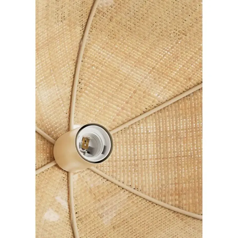 Light & Living - Sulina hanglamp ø55x36,5 cm raffia - naturel+groen
