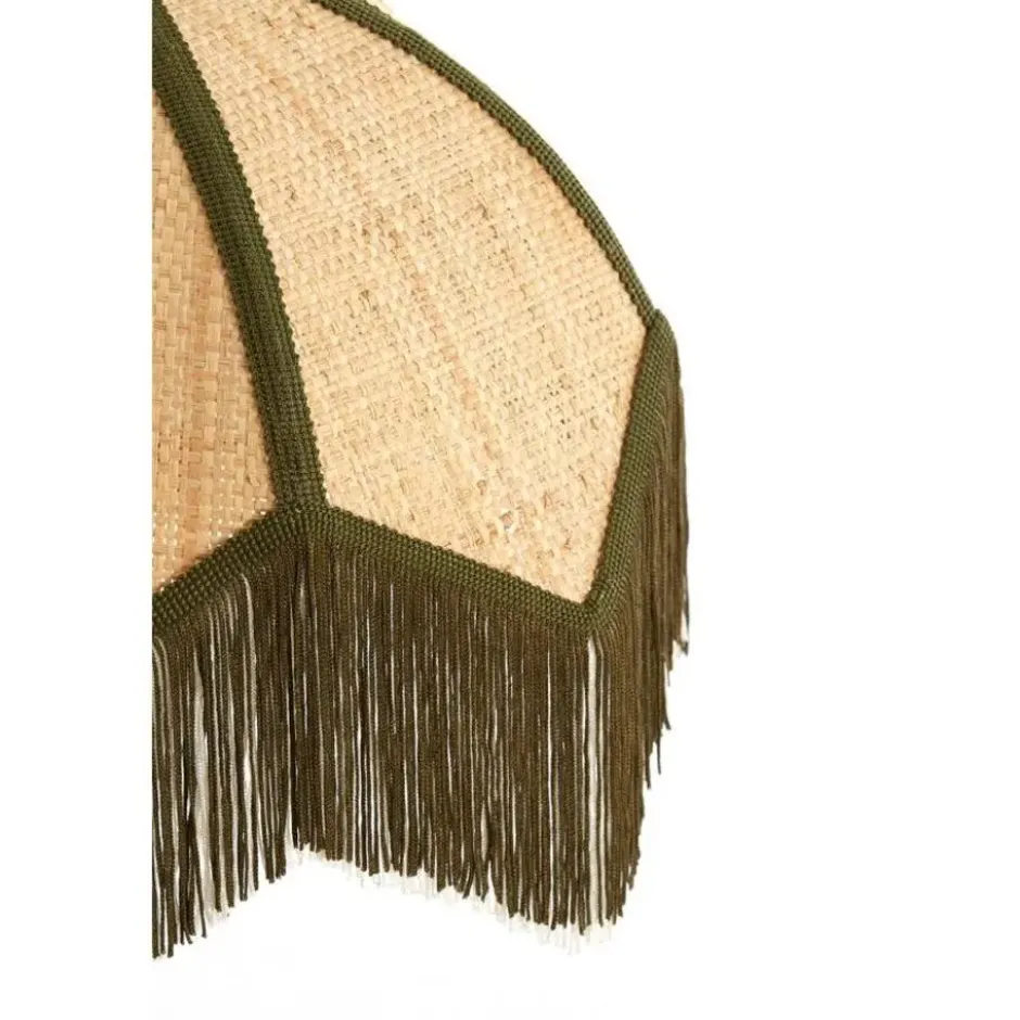 Light & Living - Sulina wandlamp 33x25x47 cm raffia - naturel+groen