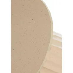 Light & Living - Veglia bijzettafel Ø60x38 cm - mat zand/licht bruin